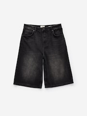 Cotton On Black Super Baggy Jort Shorts - Image 7 of 7
