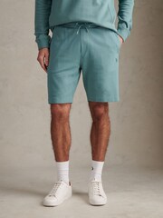 U.S. Polo Assn Teal Twill Texture Jersey Shorts - Image 1 of 7