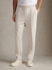 U.S. Polo Assn White Interlock Pintuck Joggers - Image 1 of 7