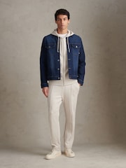 U.S. Polo Assn White Interlock Pintuck Joggers - Image 3 of 7