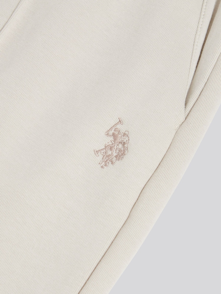U.S. Polo Assn White Interlock Pintuck Joggers - Image 7 of 7