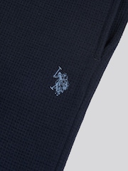 U.S. Polo Assn Blue Waffle Sweat Shorts - Image 7 of 7