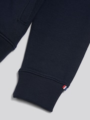 ブルー - U.S. Polo Assn Herringbone Zip Funnel Sweatshirt - 画像 8 / 9