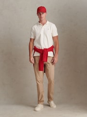 Blanco - U.S. Polo Assn Texture Terry Polo Shirt - Imagen 3 de 8