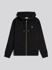 U.S. Polo Assn Black Double Horsemen Interlock Zip Hoodie - Image 1 of 3