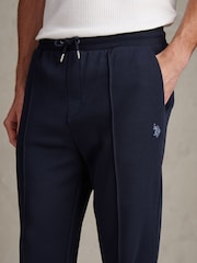 U.S. Polo Assn Blue Interlock Pintuck Joggers - Image 2 of 7