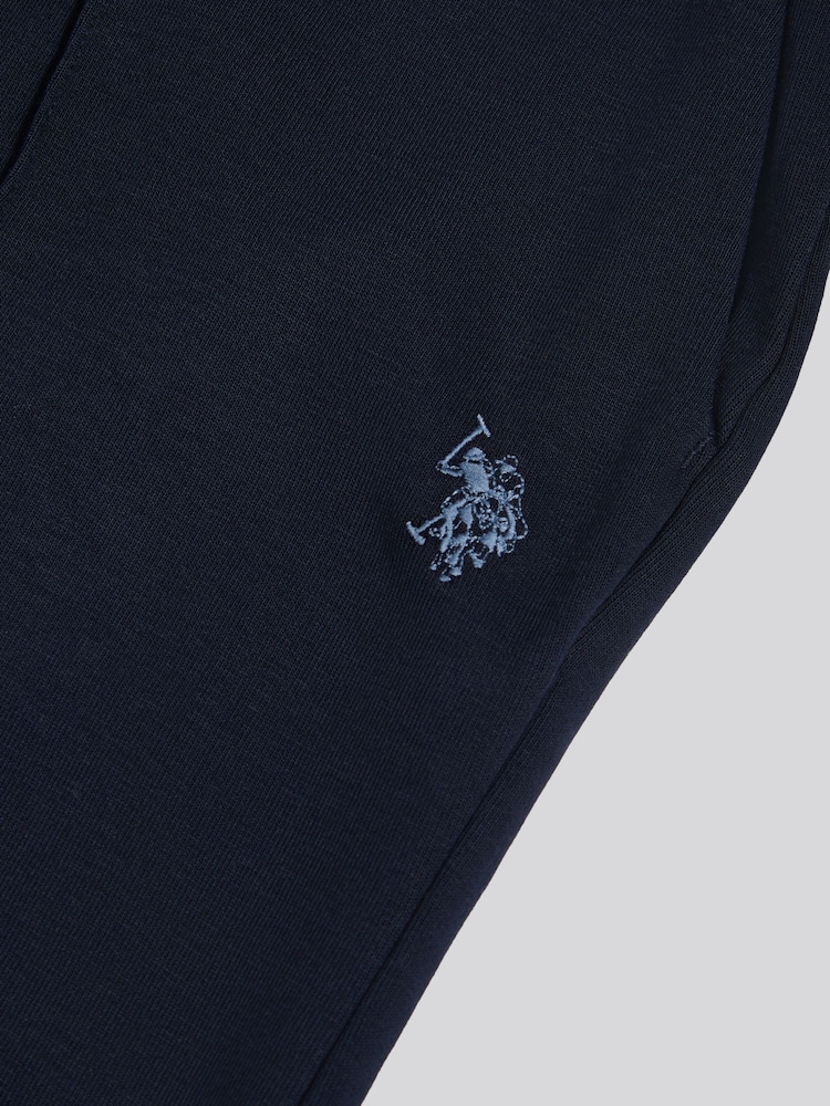 U.S. Polo Assn Blue Interlock Pintuck Joggers - Image 7 of 7