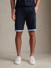 U.S. Polo Assn Blue Twill Taped Sweat Shorts - Image 1 of 7