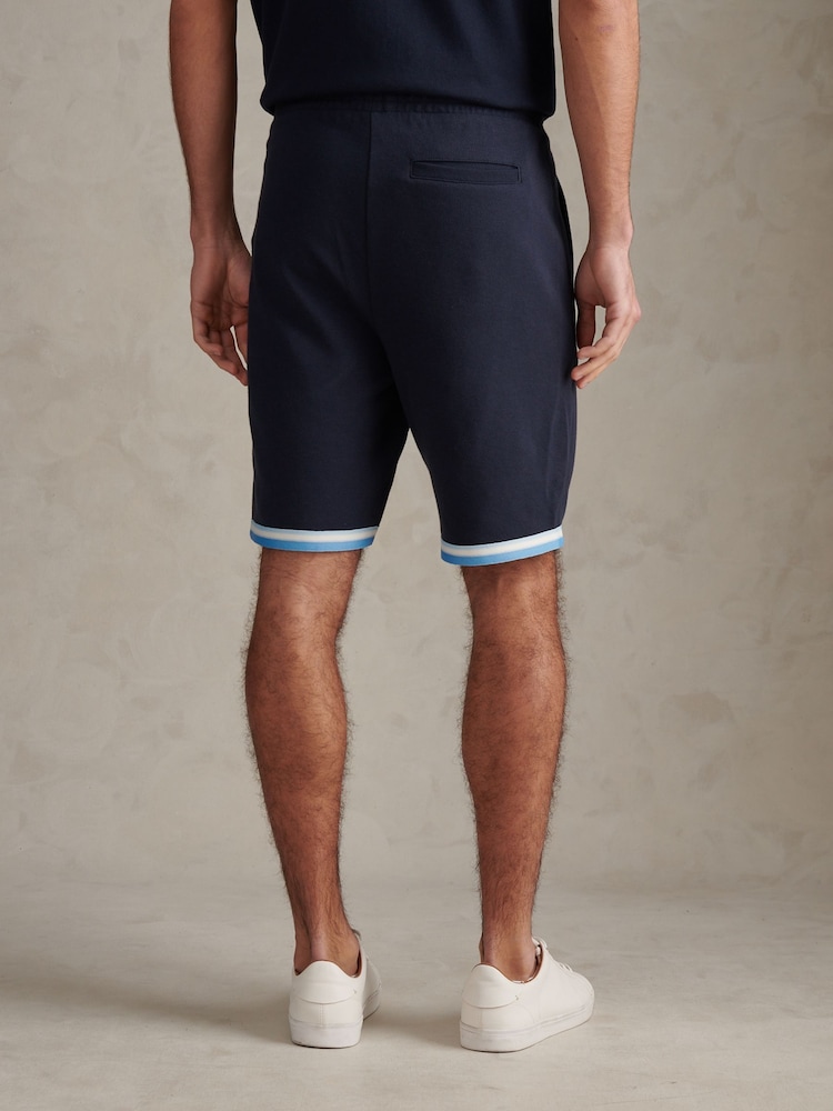 U.S. Polo Assn Blue Twill Taped Sweat Shorts - Image 2 of 7
