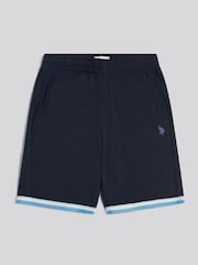 U.S. Polo Assn Blue Twill Taped Sweat Shorts - Image 5 of 7