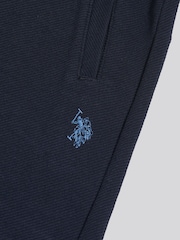 U.S. Polo Assn Blue Twill Taped Sweat Shorts - Image 7 of 7