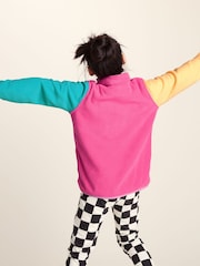 Tog 24 Light Pink Kids Texel Shaun the Sheep Zip Neck Fleece - Image 3 of 7