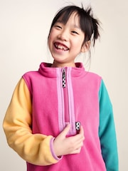 Tog 24 Light Pink Kids Texel Shaun the Sheep Zip Neck Fleece - Image 6 of 7