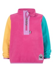 Tog 24 Light Pink Kids Texel Shaun the Sheep Zip Neck Fleece - Image 7 of 7