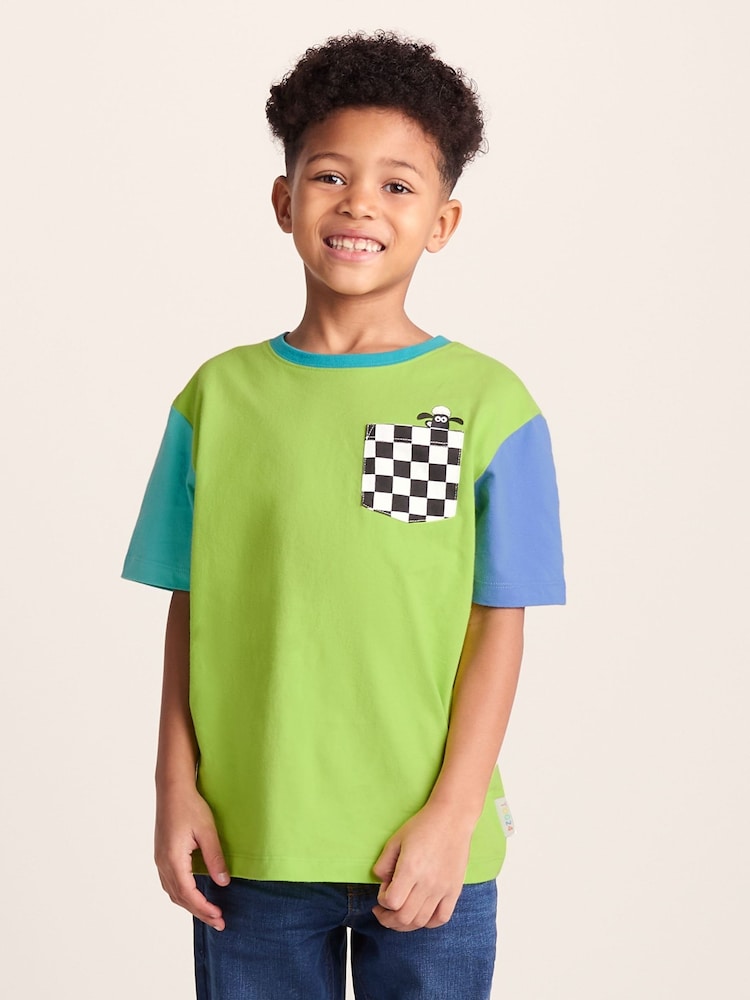 ライトグリーン - Tog 24 Ladoum キッズ Shaun the Sheep Tシャツ - 画像 1 / 1