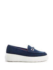 Moda in Pelle Blue Ettala Wedge Hybrid Loafer Trainers - Image 1 of 3