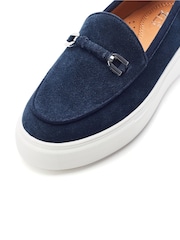 Moda in Pelle Blue Ettala Wedge Hybrid Loafer Trainers - Image 2 of 3