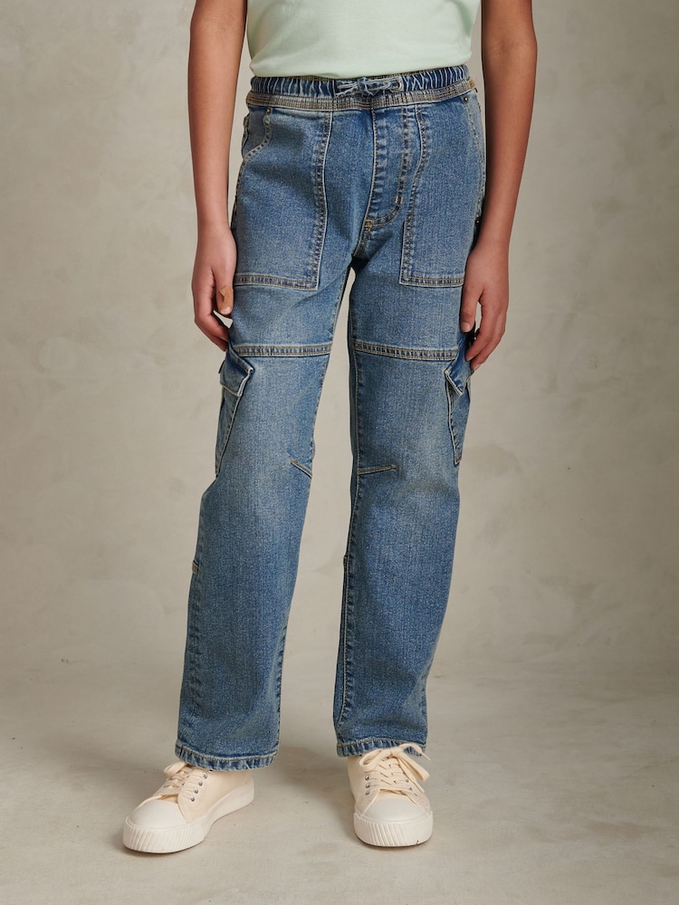 U.S. Polo Assn Blue Cargo Jeans - Image 1 of 10 U.S. Polo Assn Blue Cargo Jeans - Image 1 of 10