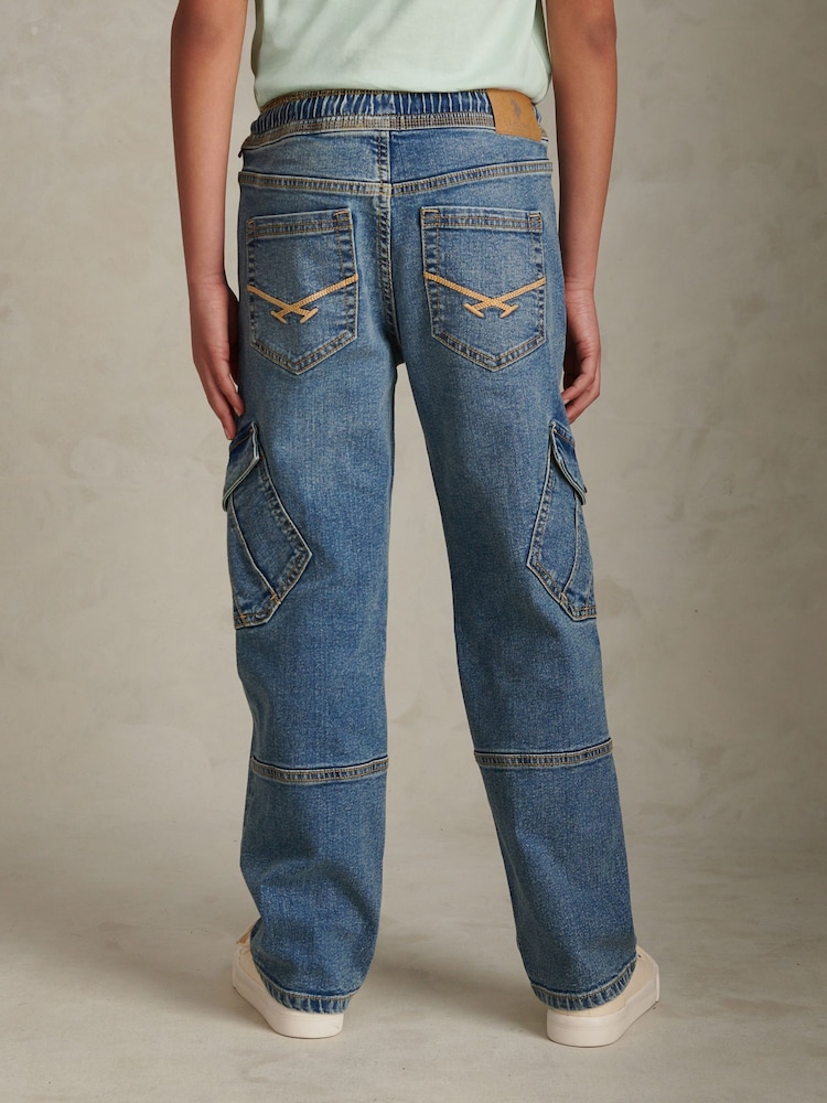 U.S. Polo Assn Blue Cargo Jeans - Image 2 of 10 U.S. Polo Assn Blue Cargo Jeans - Image 2 of 10