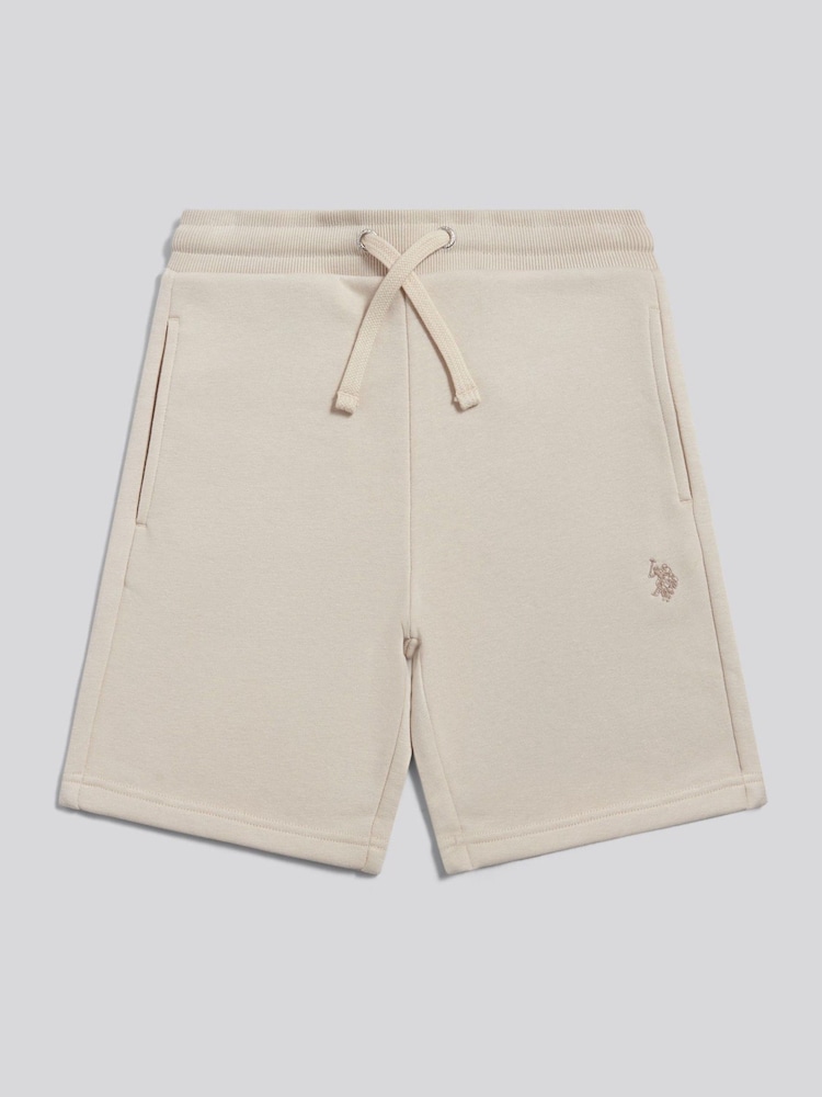 U.S. Polo Assn. Natural Double Horsemen Sweat Shorts - Image 1 of 3