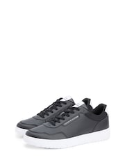 Tommy Hilfiger Black Fine Cleat Basketball Trainers With Leather - Image 3 of 6