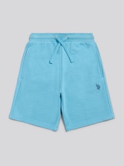 U.S. Polo Assn. Light Blue Double Horsemen Sweat Shorts - Image 1 of 3