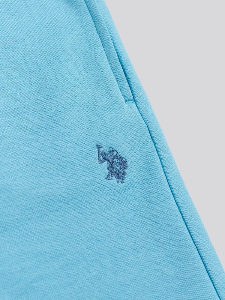 U.S. Polo Assn. Light Blue Double Horsemen Sweat Shorts - Image 3 of 3