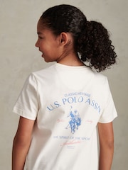 U.S. Polo Assn Cream Spirit Of Sport Back Graphic T-Shirt - Image 5 of 9