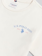 U.S. Polo Assn Cream Spirit Of Sport Back Graphic T-Shirt - Image 8 of 9