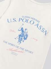U.S. Polo Assn Cream Spirit Of Sport Back Graphic T-Shirt - Image 9 of 9