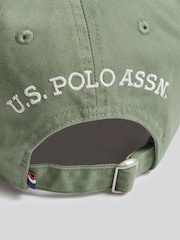 U.S. Polo Assn. Green Washed Outline Logo Cap - Image 4 of 4