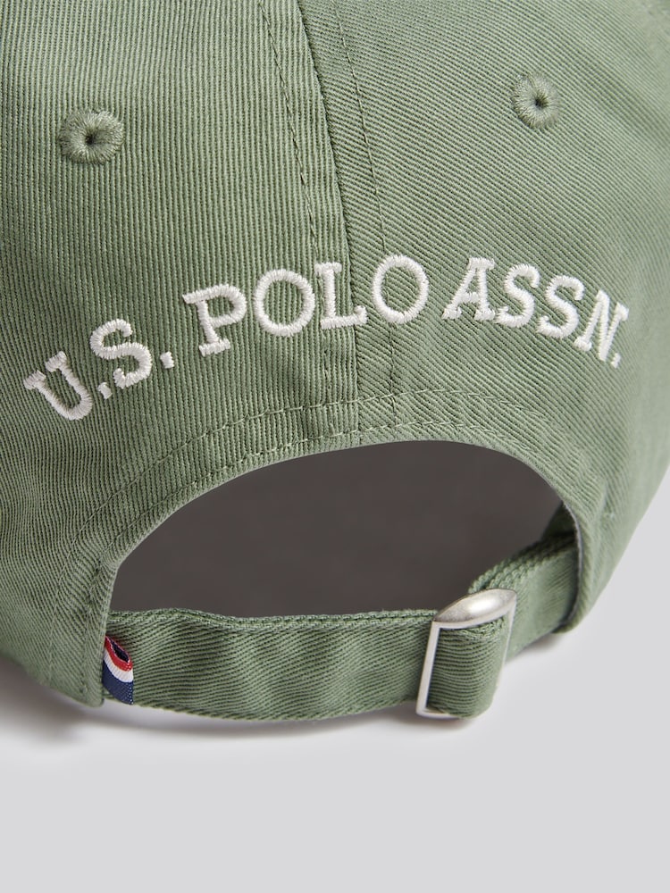 U.S. Polo Assn. Green Washed Outline Logo Cap - Image 4 of 4