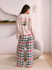 Bath & Body Works Red Check Festive Sweat and Flannel Pyjamas - Image 4 of 7