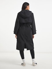 Simply Be Black Longline Tech Parka - Image 2 of 4