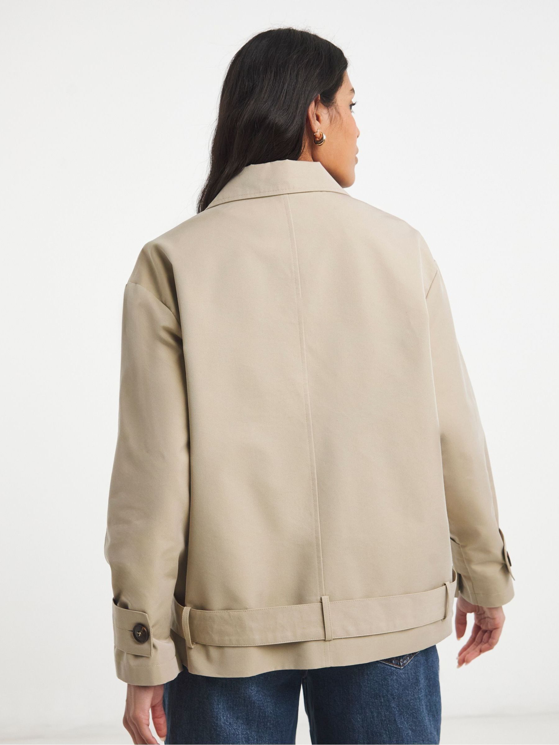 nerudesignworks CHAIR JACKET ベージュ Buy Simply Be Natural Chocolate Blouson Sleeve Trench Jacket from