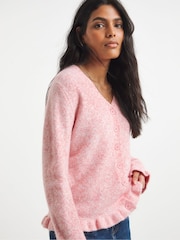 Simply Be Pink Frill Cardigan - Image 3 of 4