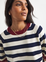 Simply Be Stripe Half Sleeve Jumper - תמונה 3 מתוך 4