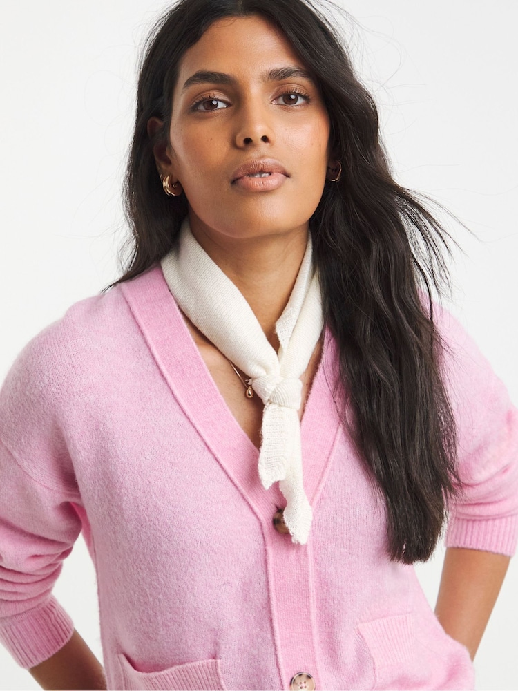 Simply Be Pink V-Neck Cardigan - Image 4 of 4