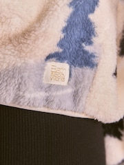 Bath & Body Works Mountain Scene Hooded Zip Borg Loungewear Set - 6суретінің 6 суреті