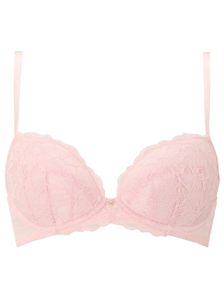 Ann Summers Pink Sexy Lace Padded Plunge Bra - Image 5 of 5