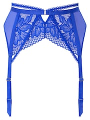 Ann Summers Blue Yours Truly Lace Suspender Belt - Image 5 of 5