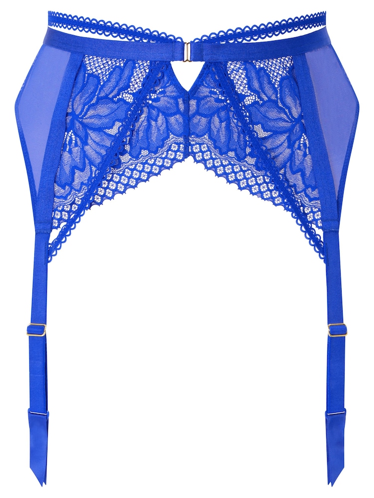 Ann Summers Blue Yours Truly Lace Suspender Belt - Image 5 of 5