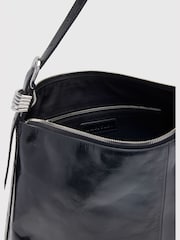 Whistles Black Ring Detail Shoulder Bag - Image 3 of 4