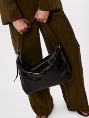 Whistles Black Ring Detail Shoulder Bag - Image 4 of 4