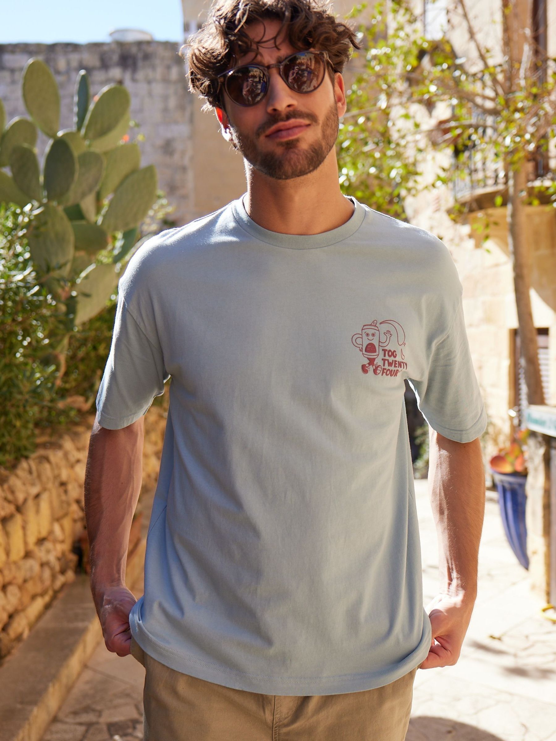 2026SS CITY SHOP SOFT JERSEY TOP カットソー Buy Tog 24 Blue Hop T-Shirt from the Next UK online shop