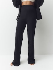 Black Studio Cosy Fleece Kickflare Leggings - Image 1 of 7