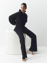 Black Studio Cosy Fleece Kickflare Leggings - Image 2 of 7
