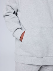 smALLSAINTS Grey Oversized Underground Pullover Hoodie - Image 4 of 11