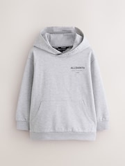 smALLSAINTS Grey Oversized Underground Pullover Hoodie - Image 8 of 11