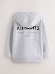 smALLSAINTS Grey Oversized Underground Pullover Hoodie - Image 9 of 11